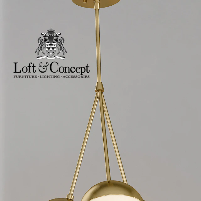 Suspension light Copper Light Chandelier 3 — Descargar