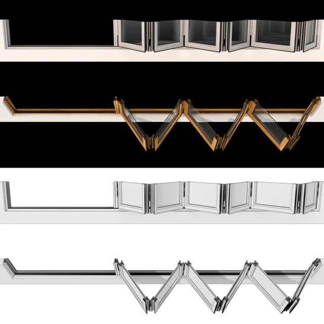 Folding stained Glass Wooden Doors — Descargar