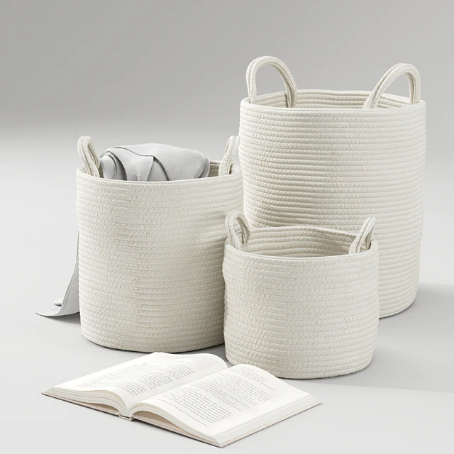 Basket with Handles Set 01 ZARA HOME — Descargar