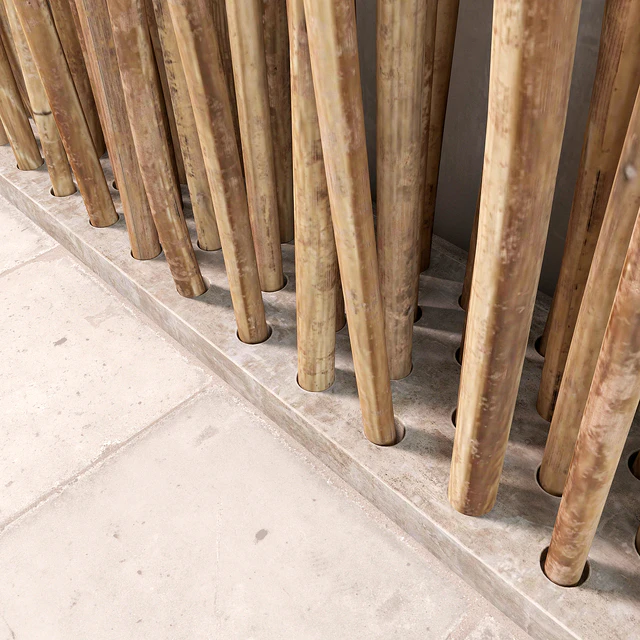 Branch decor fundament / Декор из веток на основании — Скачать