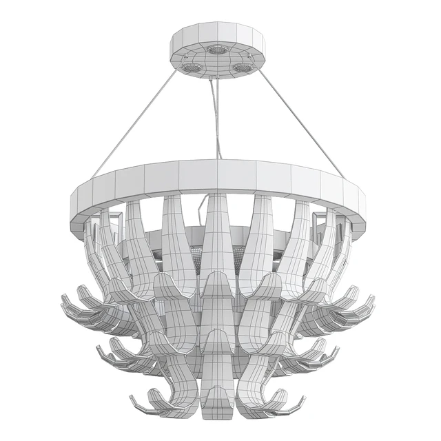 Il Paralume Marina RING CHANDELIER WITH VENETIAN GLASS CURLED ELEMENTS — Скачать