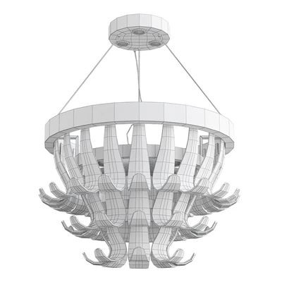 Il Paralume Marina RING CHANDELIER WITH VENETIAN GLASS CURLED ELEMENTS — Вид 2
