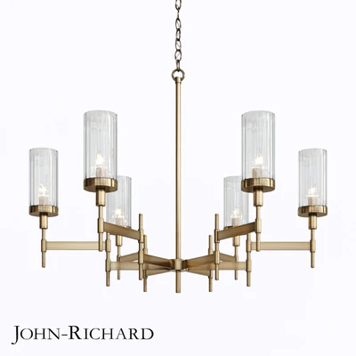 John Richard Brass-Plated Six-Light Chandelier — Скачать