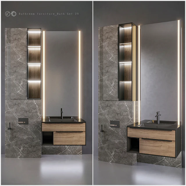 Bathroom furniture Bath Set 29 — Descargar