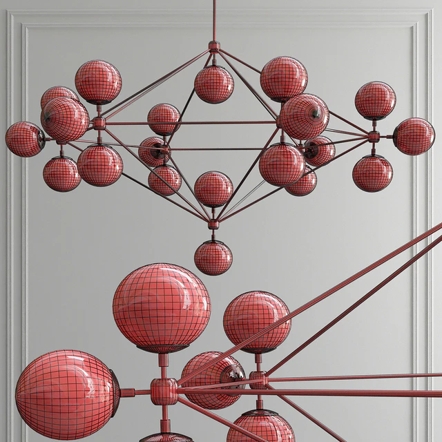 Modo 6 Sided Chandelier - 21 Globes — Скачать