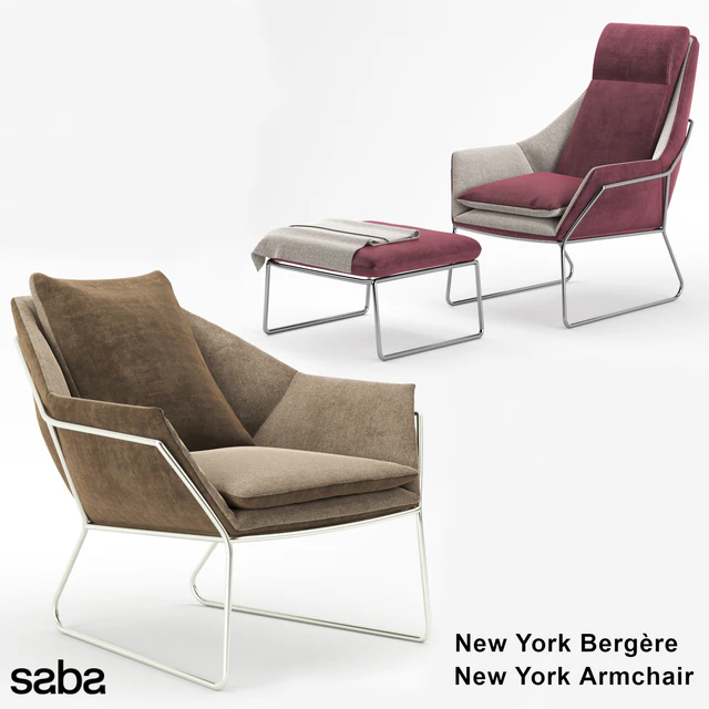 Кресло Saba Italia New York Armchair - Bergere — Скачать