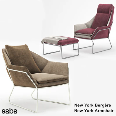 Кресло Saba Italia New York Armchair - Bergere — Вид 1