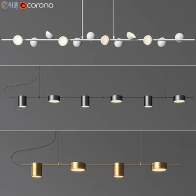 Linear Suspension Chandelier Collection 02 — Ver 1