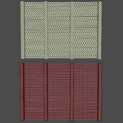 Wooden Ceiling V4 / Straight wooden ceiling — Ver 4