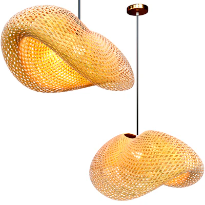 Nordic LED Wood Pendant Lamp Bamboo — Вид 2