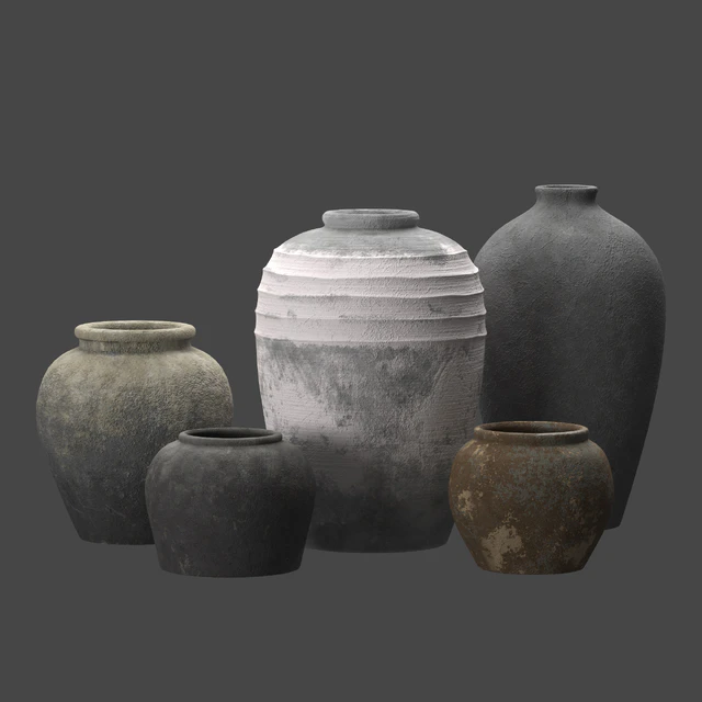 Artisan clay vases — Скачать
