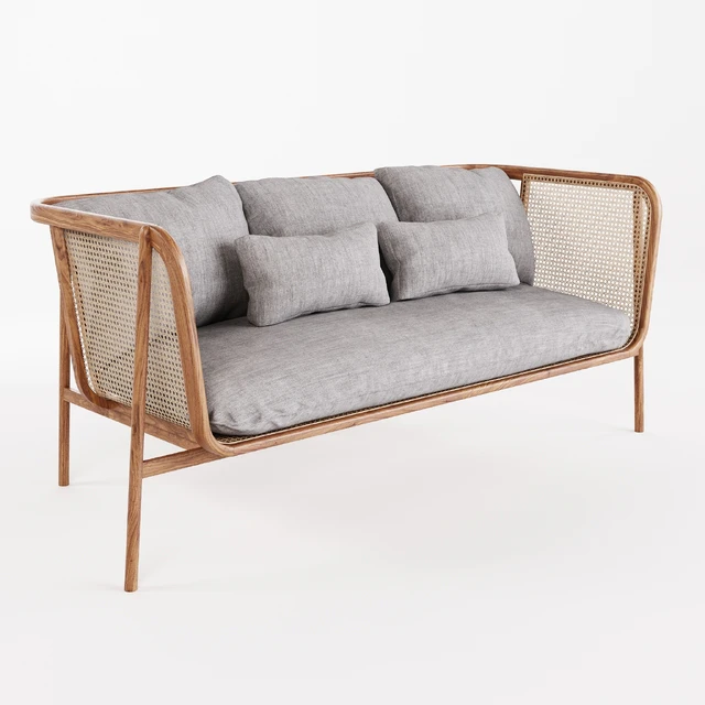 Cane Collection Rattan One Seat Sofa — Descargar