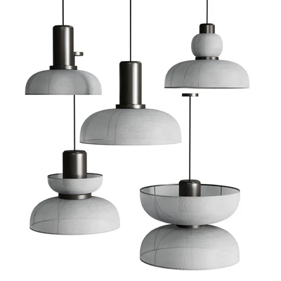 Japanese Wabi-Sabi Fabric Pendant Lights style AD — Ver 4