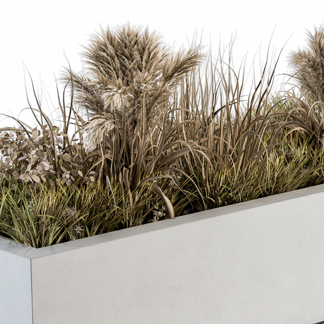 Urban Furniture / Architecture Bench with Plants 07 — Descargar