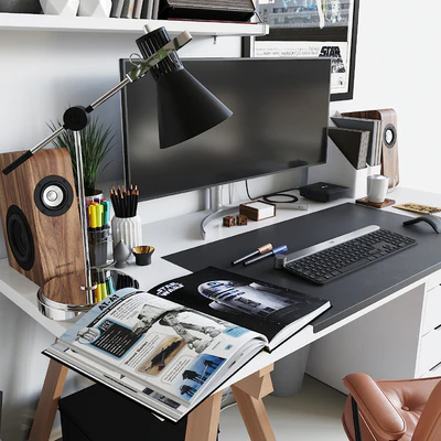 Workplace set with decor. Sk 1 — Ver 3