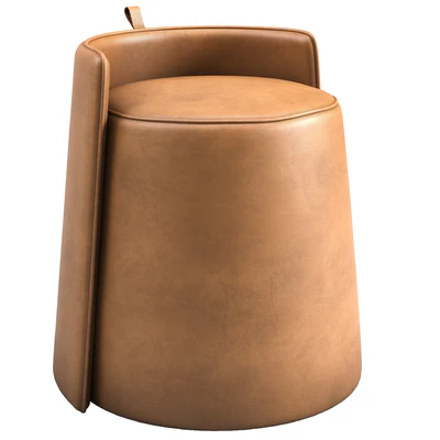Nordic Parsons Chair Vanity Bonded Leather Armless Vanity Chair — Ver 1
