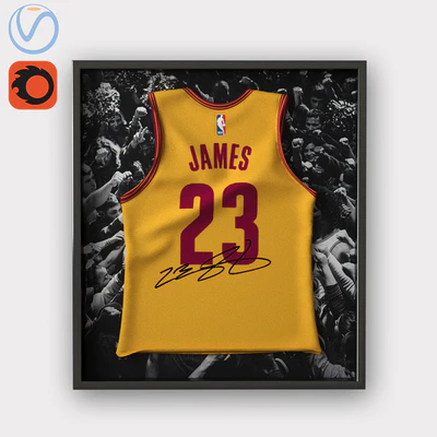 Lebron James  jersey in frame / Майка ЛеБрона Джеймса в рамке — Скачать