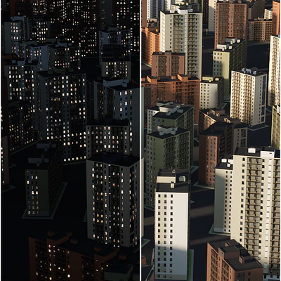 Set of multi-storey houses 2 — Ver 3