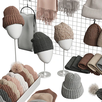 Set of hats and accessories 01 — Ver 3