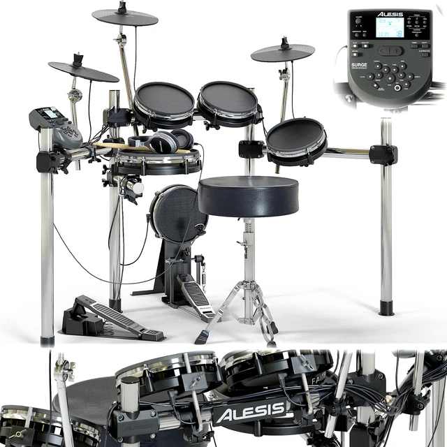 Барабанная установка ALESIS surge mesh kit. Музыкальный инструмент — Скачать