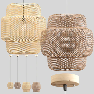 Rattan pendant lights 050 — Ver 1