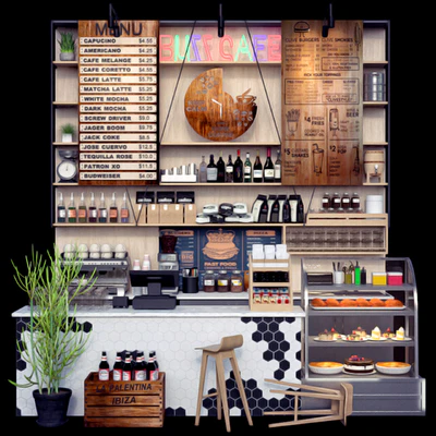 JC Coffee Shop Counter — Ver 1