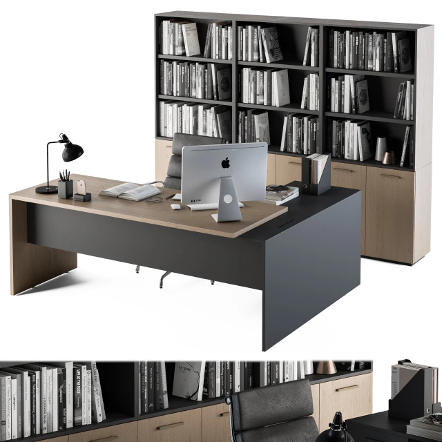 Office Furniture - Manager Set 09 — Скачать