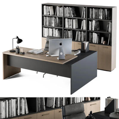 Office Furniture - Manager Set 09 — Вид 4