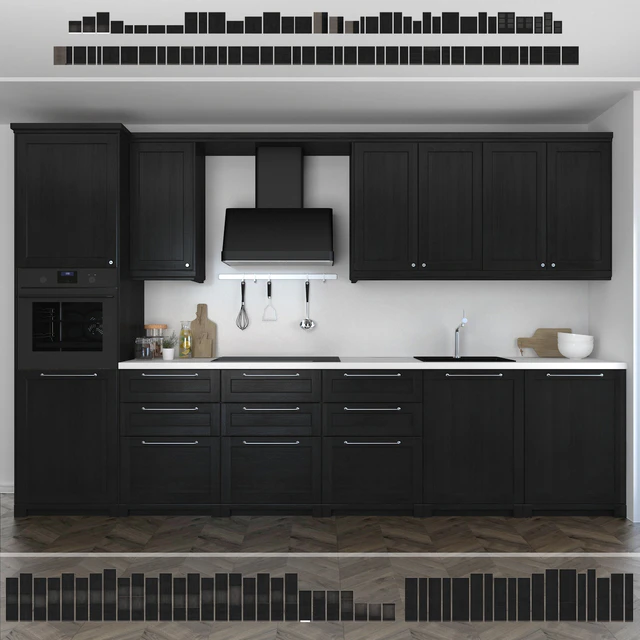 Kitchen Ikea Lerhuttan / Lerhyttan (black stain). — Descargar