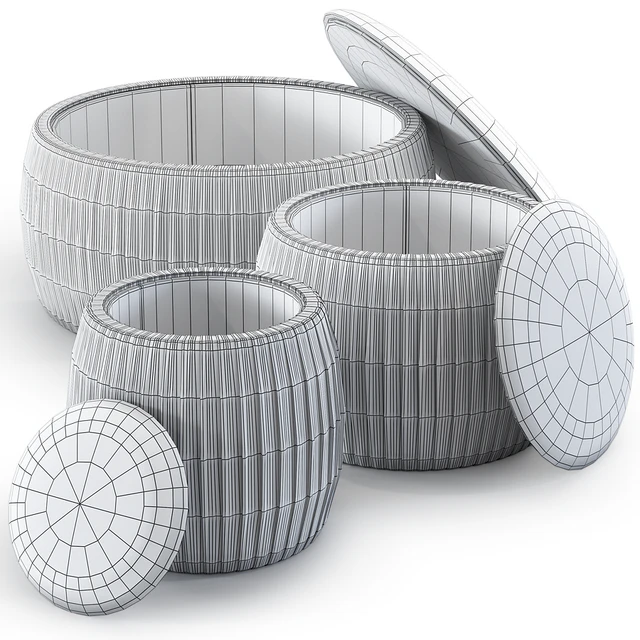 Dantone Пуф Шелл 45/60/90 см — Скачать