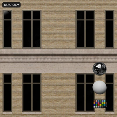beaux arts brick facade aerial texture cream — Вид 2