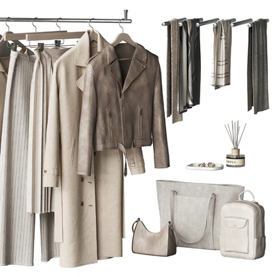 A set of clothes and accessories to fill a wardrobe or store and showroom — Ver 3