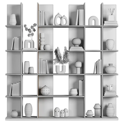 Cabinet with shelves 032 — Ver 2