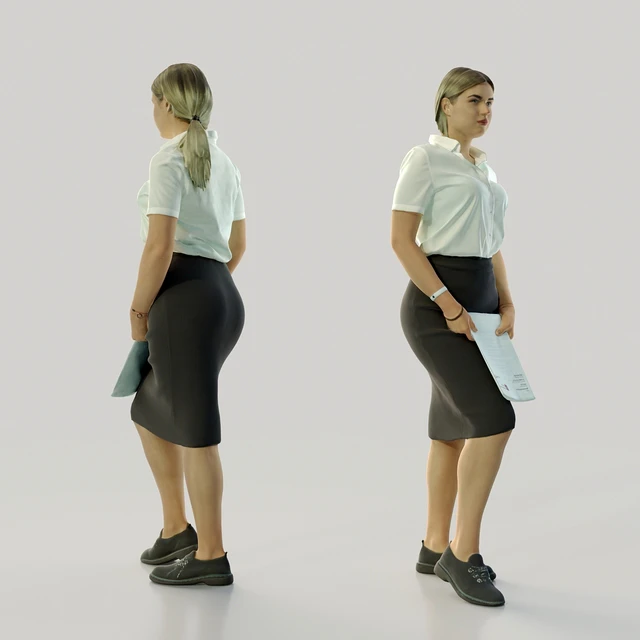 3d scan woman 11 — Скачать