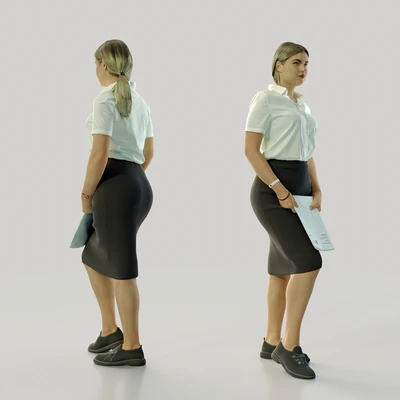 3d scan woman 11 — Вид 3