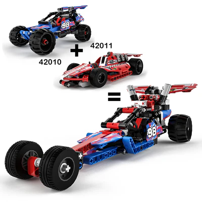 Lego Technic 42010 + 42011 — Ver 2