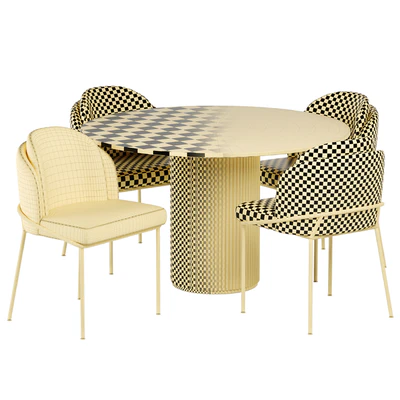 Angelo chairs with Palais Royal dining table — View 3