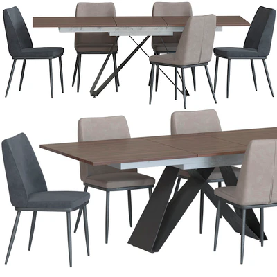 Table Marshall and Chair Joss by IModern — Вид 1