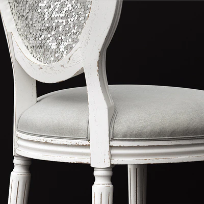RH / VINTAGE FRENCH SEQUIN DESK CHAIR — Ver 3