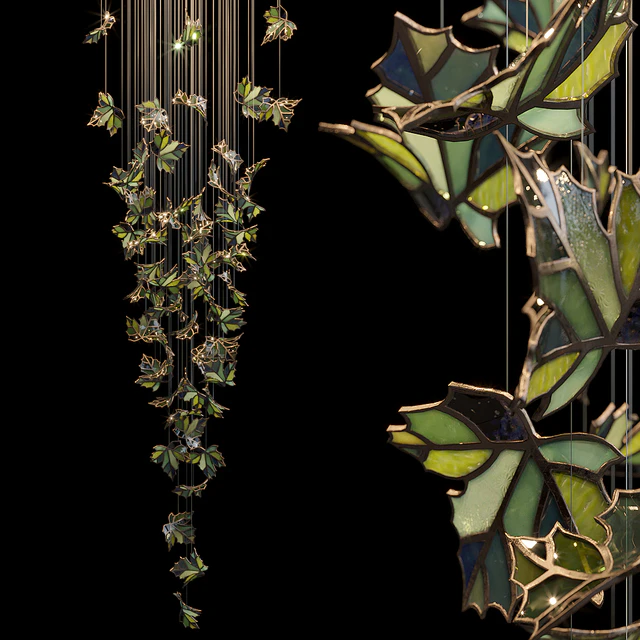 Light stained glass Vargov Design - Green — Descargar