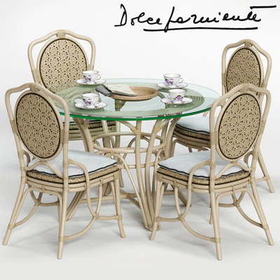 Dolcefarniente DAISY Chair and IRENE Table — Ver 1