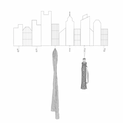 Kare / Coat Rack Skyline — Ver 3
