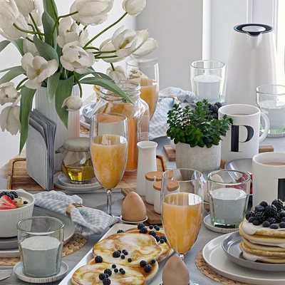 Table setting 38. Breakfast - 5 — Ver 3