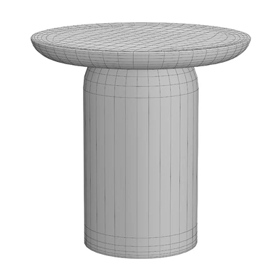 CUPOLA CARVED ROUND SIDE TABLE — Ver 3