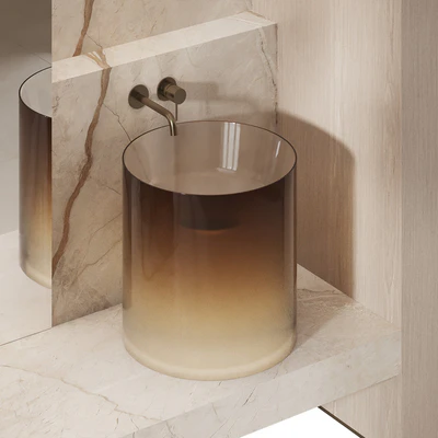 Bathroom furniture with luminous sinks — Ver 3