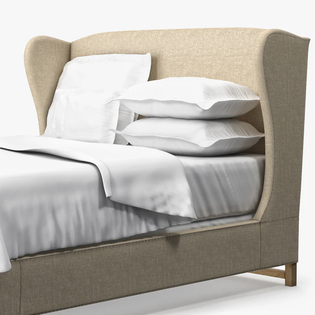Restoration Hardware FRENCH WING UPHOLSTERED BED WITHOUT FOOTBOARD — Скачать