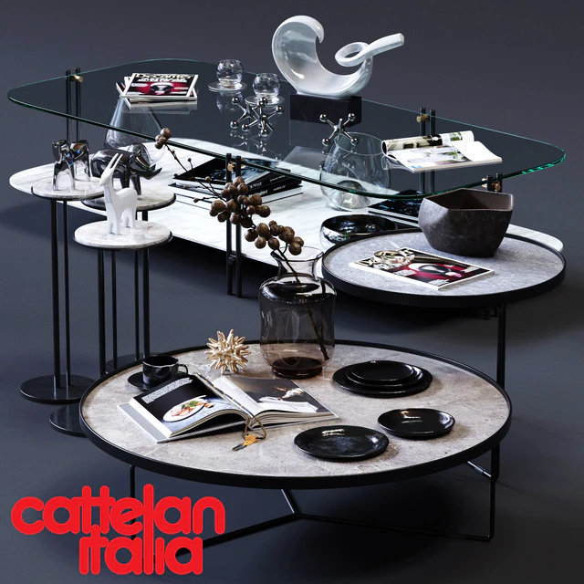 Cattelan Italia Coffee Tables Set 02 — Скачать