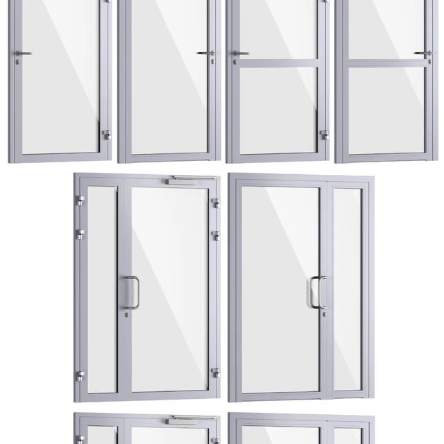 Glass fire doors and partitions, a set of handles — Descargar