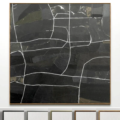 Plaster two square photo frames 19 — Ver 1