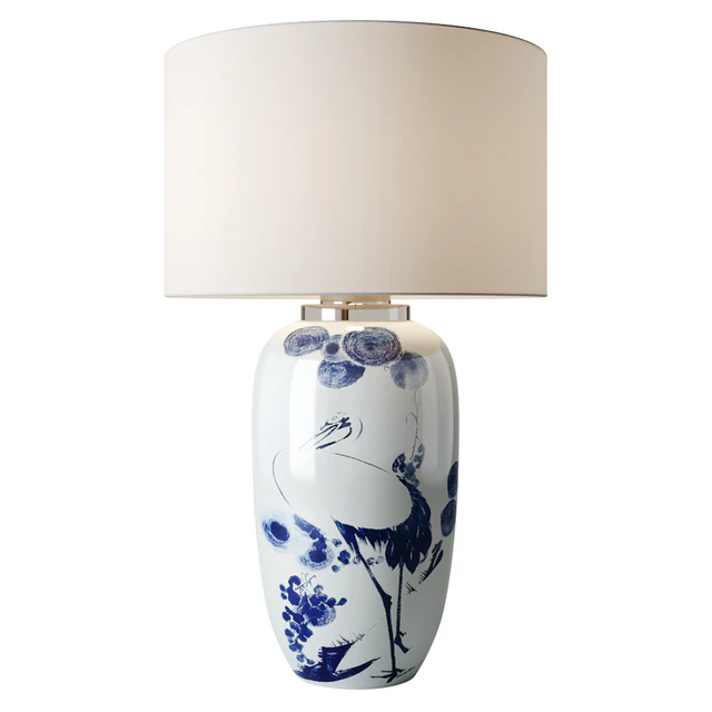 Chinoiserie Ceramic Table Lamp — Descargar